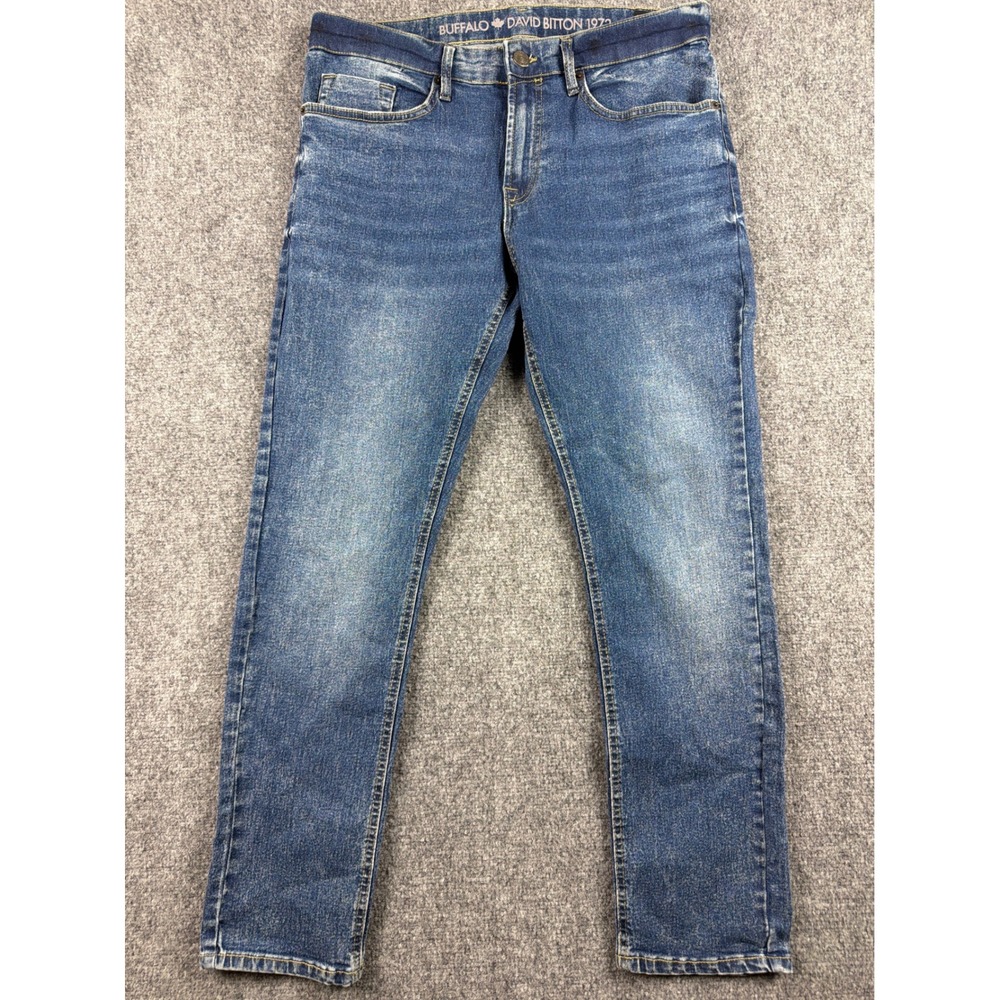 Buffalo David Bitton Ash-X Slim Stretch Jeans Mens 32x30 Blue Denim Pants